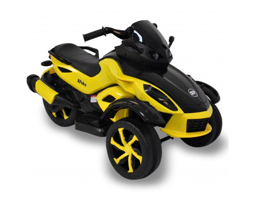 Дитячий електромотоцикл трицикл Spoko SP-610 жовтий