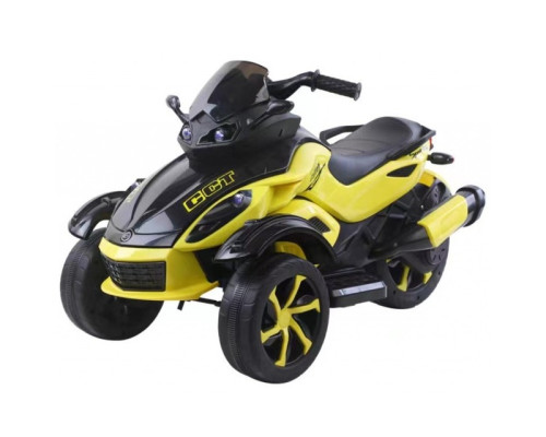 Дитячий електромотоцикл трицикл Spoko SP-610 жовтий