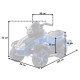 Дитячий електромотоцикл трицикл Spoko SP-610 синій