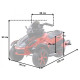 Дитячий електромотоцикл трицикл Spoko SP-610 червоний