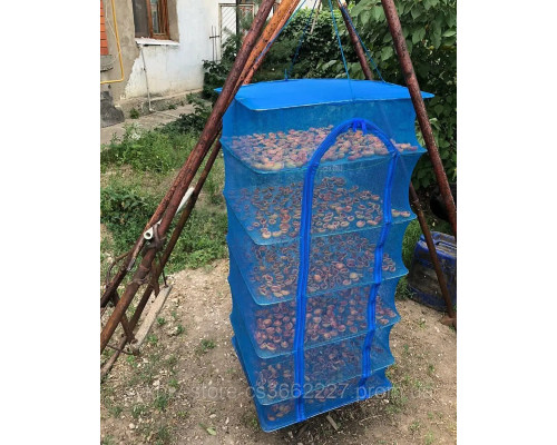Сітка для сушіння риби (фруктів і овочів та риби) сушарка Трьохярусна 50х50х55