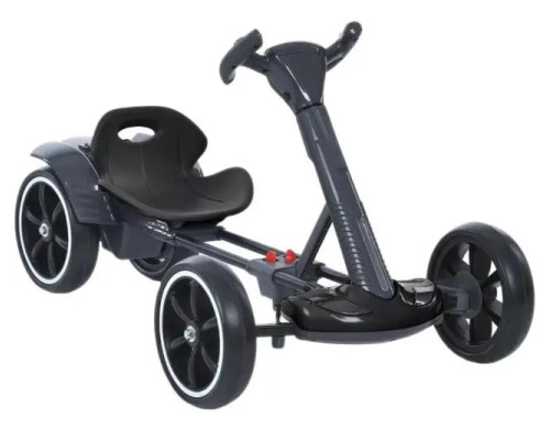 Дитячий складаний електромобіль Go-Kart з акумулятором електрокар до 50 кг Чорний 