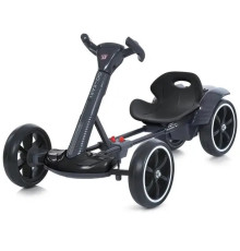Дитячий складаний електромобіль Go-Kart з акумулятором електрокар до 50 кг Чорний 