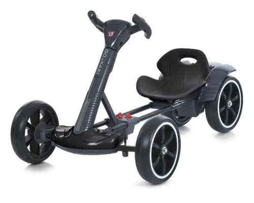Дитячий складаний електромобіль Go-Kart з акумулятором електрокар до 50 кг Чорний 