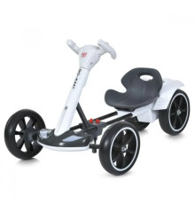 Дитячий складаний електромобіль Go-Kart з акумулятором і пультом електрокар до 50 кг Білий 