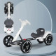 Дитячий складаний електромобіль Go-Kart з акумулятором і пультом електрокар до 50 кг Білий 