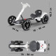 Дитячий складаний електромобіль Go-Kart з акумулятором і пультом електрокар до 50 кг Білий 