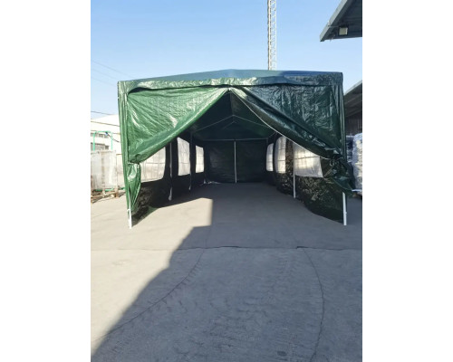 Павільйон садовий Avko Garden 3х9 м з 8 стінками, зелений