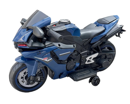 Дитячий електромотоцикл VOLSO VS1900W 40W, 12V, акумулятор 4.5Ah, синій — електричний мотоцикл для дітей від 3 років