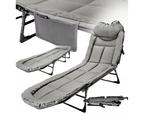 Складане туристичне ліжко 200×64×30 см Bass Polska BH 31008 кемпінгове військове до 165 кг з металевим каркасом