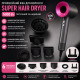Професійний фен для волосся Super hair Dryer 1600 Вт із насадками 