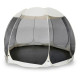 Садова альтанка-павільйон MEBEL ELITE Cama ME.CAMA/350/BZ/CZ/T/OGR/Paw 354 см з москітною сіткою, шатро для саду і дачі, бежева