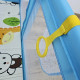 Дитячий розкладний манеж Avko 120х120см Blue + кульки та килимок 