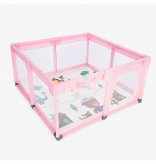 Дитячий розкладний манеж Avko 120х180см Pink + кульки та килимок 