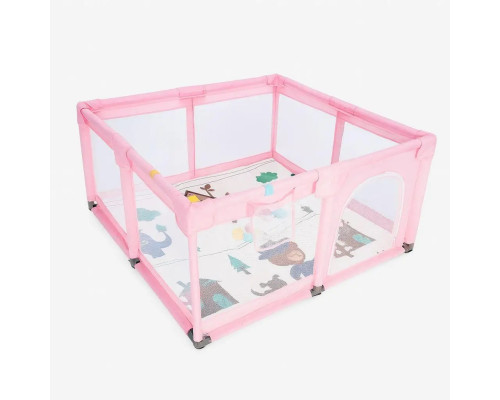 Дитячий розкладний манеж Avko 120х180см Pink + кульки та килимок 