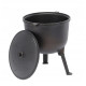 Туристичний чавунний казан 8 л Garden Line на 3 ніжках з кришкою та ручкою для перенесення (Польща
