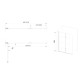 Скляна шторка для ванни AVKO Glass RDW02-J2 50+40x140 6мм