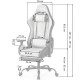 Геймерське крісло з підставкою для ніг Bonro 1002G-1 сіре (42401212)