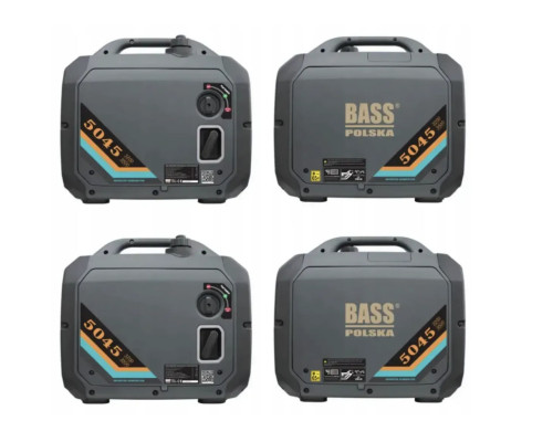 Інверторний бензиновий генератор 3,5 кВт 230В Bass Polska Sinus Zero чистий синус