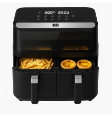 Мультипіч аерофритюрниця 8,5 л подвійна BASS POLSKA BH 10890 з сенсорною панеллю LED-дисплеєм та двома незалежними камерами