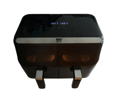 Мультипіч аерофритюрниця 8,5 л подвійна BASS POLSKA BH 10890 з сенсорною панеллю LED-дисплеєм та двома незалежними камерами
